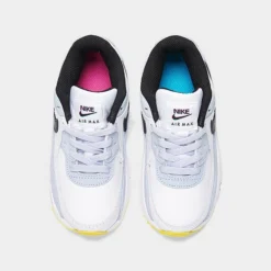 Kids' Toddler Nike Air Max 90 Casual Shoes White/Blue Whisper/Hyper Royal/Black - DV3609 101 -Default Template 7 DV3609 101 P5