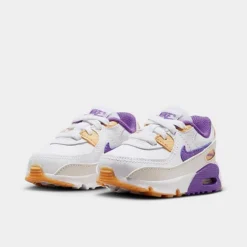 Kids' Toddler Nike Air Max 90 Casual Shoes White/Phantom/Citron Tint/Action Grape - DV3609 103 -Default Template 7 DV3609 103 P2