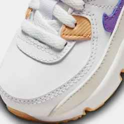 Kids' Toddler Nike Air Max 90 Casual Shoes White/Phantom/Citron Tint/Action Grape - DV3609 103 -Default Template 7 DV3609 103 P3
