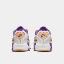 Kids' Toddler Nike Air Max 90 Casual Shoes White/Phantom/Citron Tint/Action Grape - DV3609 103 -Default Template 7 DV3609 103 P4