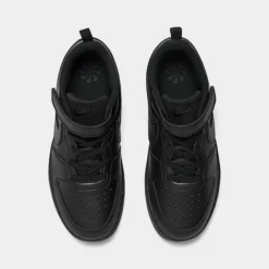 Little Kids' Nike Court Borough Low Recraft Stretch Lace Casual Shoes Black/Black/Black - DV5457 002 12 Little Kids' Nike Court Borough Low Recraft Stretch Lace Casual Shoes Black/Black/Black - DV5457 002 -Default Template 7 DV5457 002 P5