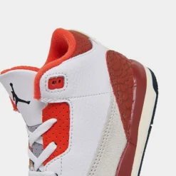 Nike Kids' Toddler Air Jordan Retro 3 SE Basketball Shoes White/Black/Mars Stone/Team Orange - DV7026 108 -Default Template 7 DV7026 108 P3