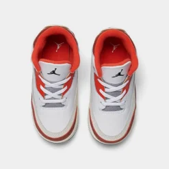 Nike Kids' Toddler Air Jordan Retro 3 SE Basketball Shoes White/Black/Mars Stone/Team Orange - DV7026 108 -Default Template 7 DV7026 108 P5