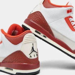 Nike Big Kids' Air Jordan Retro 3 SE Basketball Shoes White/Black/Mars Stone/Team Orange - DV7028 108 -Default Template 7 DV7028 108 P3