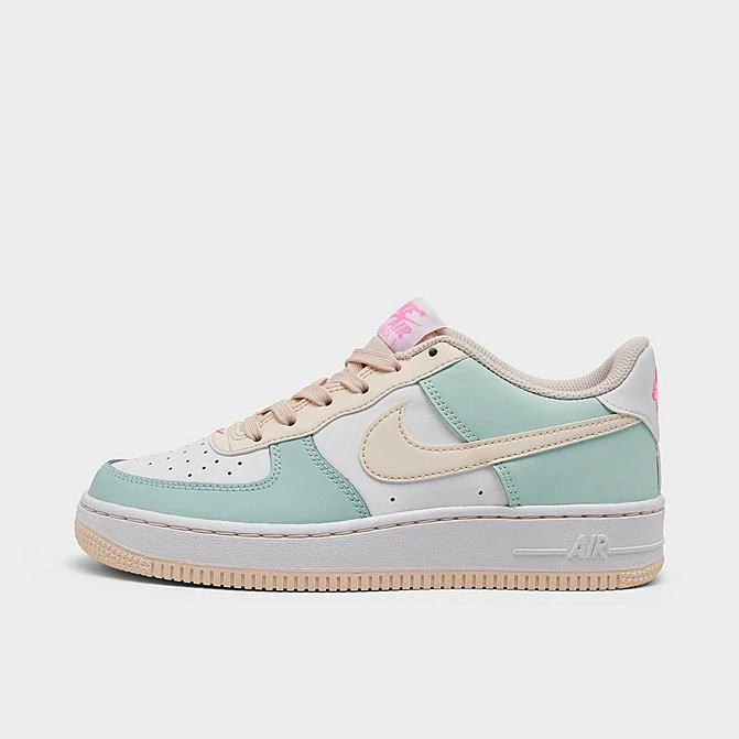 Big Kids' Nike Air Force 1 Low Casual Shoes Jade Ice/Guava Ice/White/Pink Spell - DV7762G 300 3 Big Kids' Nike Air Force 1 Low Casual Shoes Jade Ice/Guava Ice/White/Pink Spell - DV7762G 300