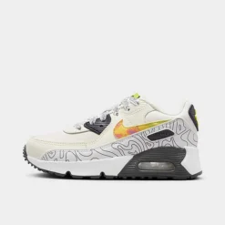 Little Kids' Nike Air Max 90 LTR SE Casual Shoes Sail/Gridiron/Bright Cactus/Multicolor - DX1815 100