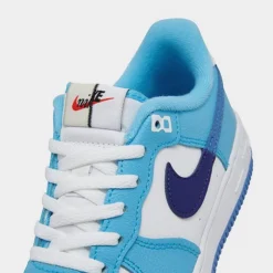 Little Kids' Nike Force 1 LV8 2 Casual Shoes White/Light Photo Blue/Deep Royal Blue - DX2164 100 -Default Template 7 DX2164 100 P3