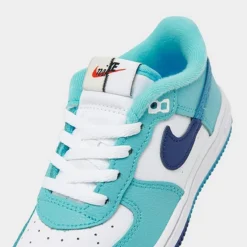 Kids' Toddler Nike Air Force 1 LV8 2 Casual Shoes White/Light Photo Blue/Deep Royal Blue - DX2165 100 -Default Template 7 DX2165 100 P3