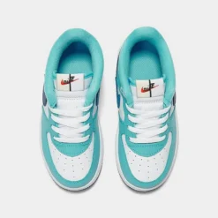 Kids' Toddler Nike Air Force 1 LV8 2 Casual Shoes White/Light Photo Blue/Deep Royal Blue - DX2165 100 -Default Template 7 DX2165 100 P5