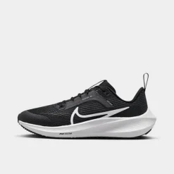 Big Kids' Nike Zoom Air Pegasus 40 Running Shoes Black/White/Iron Grey - DX2498Â 001