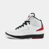 Nike Big Kids' Air Jordan Retro 2 Basketball Shoes White/Varsity Red/Black - DX2591 106 -Default Template 7 DX2591 106 P1