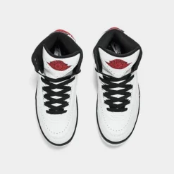 Nike Big Kids' Air Jordan Retro 2 Basketball Shoes White/Varsity Red/Black - DX2591 106 -Default Template 7 DX2591 106 P5