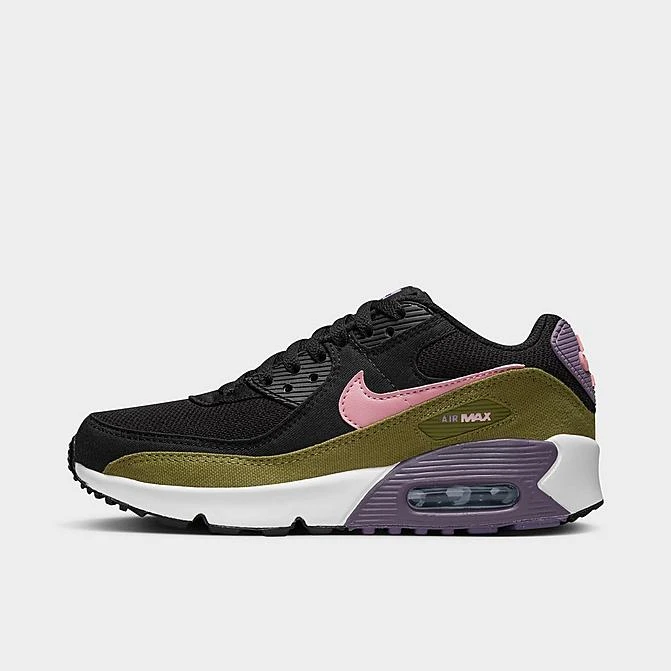 Big Kids' Nike Air Max 90 SE Casual Shoes Black/Pilgrim/Canyon Purple/Elemental Pink - DX3091 001 3 Big Kids' Nike Air Max 90 SE Casual Shoes Black/Pilgrim/Canyon Purple/Elemental Pink - DX3091 001