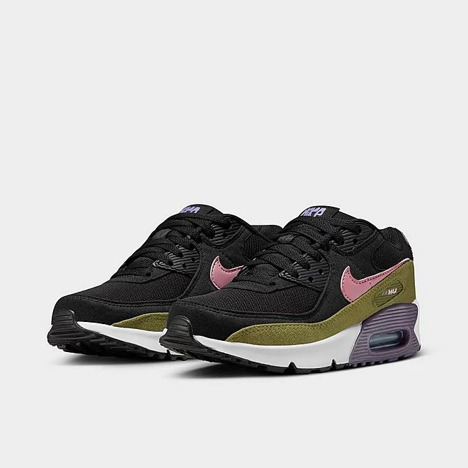Big Kids' Nike Air Max 90 SE Casual Shoes Black/Pilgrim/Canyon Purple/Elemental Pink - DX3091 001 4 Big Kids' Nike Air Max 90 SE Casual Shoes Black/Pilgrim/Canyon Purple/Elemental Pink - DX3091 001 - Image 2