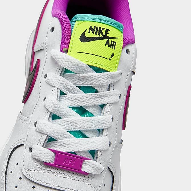 Big Kids' Nike Air Force 1 LV8 SE Casual Shoes White/Black/Vivid Purple/Light Menta - DX3933 100 5 Big Kids' Nike Air Force 1 LV8 SE Casual Shoes White/Black/Vivid Purple/Light Menta - DX3933 100 - Image 3