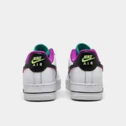 Big Kids' Nike Air Force 1 LV8 SE Casual Shoes White/Black/Vivid Purple/Light Menta - DX3933 100 11 Big Kids' Nike Air Force 1 LV8 SE Casual Shoes White/Black/Vivid Purple/Light Menta - DX3933 100 -Default Template 7 DX3933 100 P4