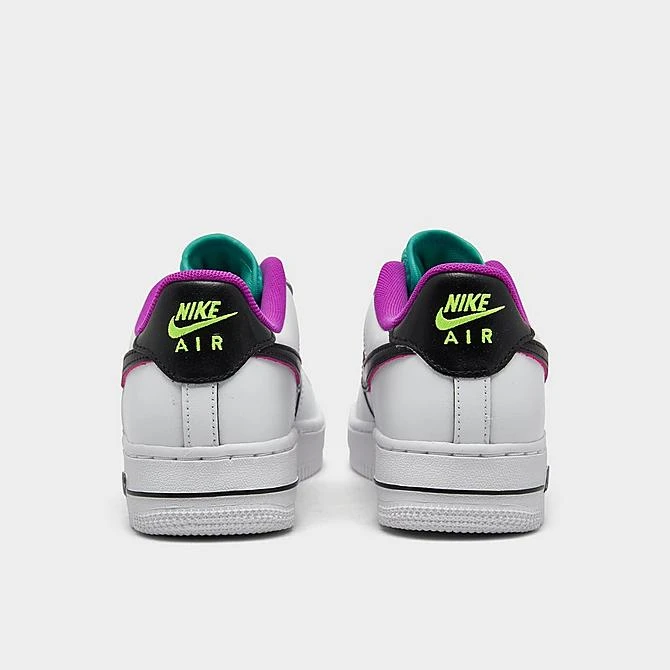 Big Kids' Nike Air Force 1 LV8 SE Casual Shoes White/Black/Vivid Purple/Light Menta - DX3933 100 6 Big Kids' Nike Air Force 1 LV8 SE Casual Shoes White/Black/Vivid Purple/Light Menta - DX3933 100 - Image 4