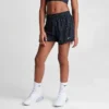 Girls' Nike Allover Print Swooshfetti Dri-FIT One High-Rise Woven Training Shorts Obsidian/White - DX4974 451 -Default Template 7 DX4974 451 M1