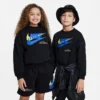 Kids' Nike Sportswear Icon Fleece Oversized Sweatshirt Black - DX5140 010 -Default Template 7 DX5140 010 M1