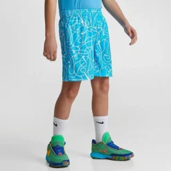 Boys' Nike Dri-FIT Multi+ Training Shorts Baltic Blue - DX5355 468 -Default Template 7 DX5355 468 M3