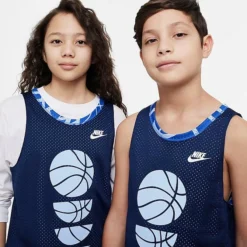 Kids' Nike Culture Of Basketball Reversible Basketball Jersey Midnight Navy/Cobalt Bliss/White - DX5515 410 -Default Template 7 DX5515 410 M5