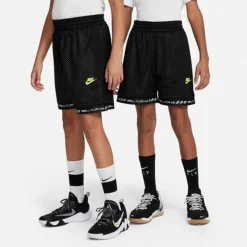 Kids' Nike Culture Of Basketball Reversible Basketball Shorts Black/White/Opti Yellow - DX5517 010