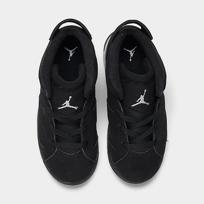 Nike Kids' Toddler Air Jordan Retro 6 Casual Shoes Black/Metallic Silver/Black - DX6179 001 7 Nike Kids' Toddler Air Jordan Retro 6 Casual Shoes Black/Metallic Silver/Black - DX6179 001 - Image 5