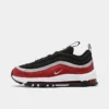 Little Kids' Nike Air Max 97 SE Stretch Lace Casual Shoes Black/Metallic Silver/Varsity Red/White - DZ2665 001