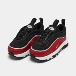 Kids' Toddler Nike Air Max 97 SE Stretch Lace Casual Shoes Black/Varsity Red/White/Metallic Silver - DZ2666 001 9 Kids' Toddler Nike Air Max 97 SE Stretch Lace Casual Shoes Black/Varsity Red/White/Metallic Silver - DZ2666 001 -Default Template 7 DZ2666 001 P2