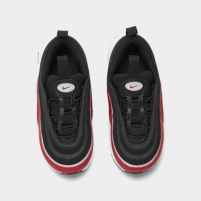 Kids' Toddler Nike Air Max 97 SE Stretch Lace Casual Shoes Black/Varsity Red/White/Metallic Silver - DZ2666 001 7 Kids' Toddler Nike Air Max 97 SE Stretch Lace Casual Shoes Black/Varsity Red/White/Metallic Silver - DZ2666 001 - Image 5
