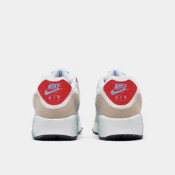 Big Kids' Nike Air Max 90 Patches Casual Shoes White/Obsidian/Sanddrift/Cobalt Blue - DZ2888 100 11 Big Kids' Nike Air Max 90 Patches Casual Shoes White/Obsidian/Sanddrift/Cobalt Blue - DZ2888 100 -Default Template 7 DZ2888 100 P4