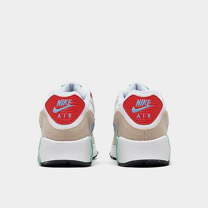 Big Kids' Nike Air Max 90 Patches Casual Shoes White/Obsidian/Sanddrift/Cobalt Blue - DZ2888 100 6 Big Kids' Nike Air Max 90 Patches Casual Shoes White/Obsidian/Sanddrift/Cobalt Blue - DZ2888 100 - Image 4