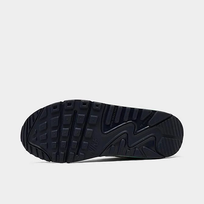 Big Kids' Nike Air Max 90 Patches Casual Shoes White/Obsidian/Sanddrift/Cobalt Blue - DZ2888 100 8 Big Kids' Nike Air Max 90 Patches Casual Shoes White/Obsidian/Sanddrift/Cobalt Blue - DZ2888 100 - Image 6
