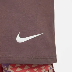 Girls' Nike Sportswear Big Swoosh T-Shirt Plum Eclipse - DZ3585 291 -Default Template 7 DZ3585 291 M5