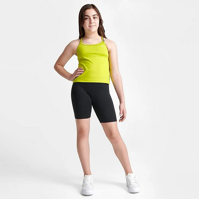 Girls' Nike Dri-FIT Indy Tank Sports Bra Bright Cactus - DZ4350 308 4 Girls' Nike Dri-FIT Indy Tank Sports Bra Bright Cactus - DZ4350 308 - Image 2
