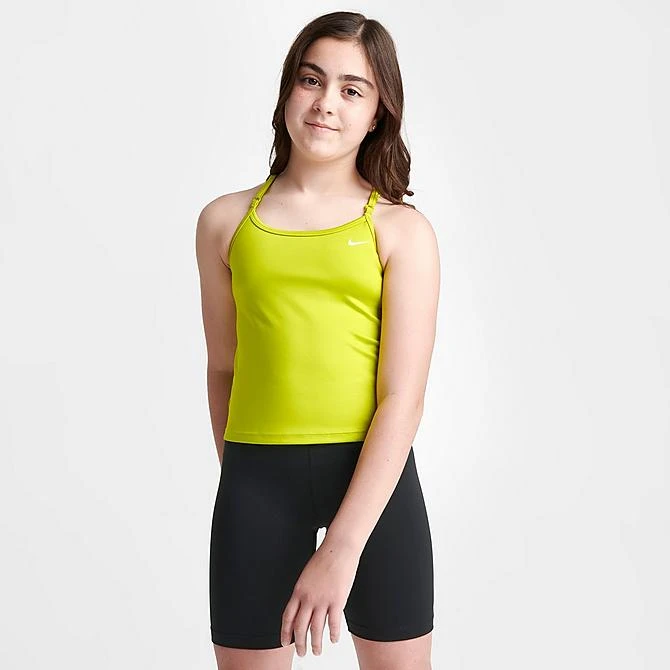 Girls' Nike Dri-FIT Indy Tank Sports Bra Bright Cactus - DZ4350 308 5 Girls' Nike Dri-FIT Indy Tank Sports Bra Bright Cactus - DZ4350 308 - Image 3