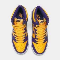 Big Kids' Nike Dunk High Casual Shoes Court Purple/Gold - DZ4454 500 -Default Template 7 DZ4454 500 P5
