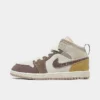 Nike Little Kids' Jordan Retro 1 Mid SE Craft Casual Shoes Sail/Taupe Haze/Fossil Stone - DZ4468 102