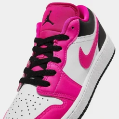 Nike Girls' Big Kids' Air Jordan Retro 1 Low Casual Shoes Fierce Pink/Black/White - DZ5365 601 -Default Template 7 DZ5365 601 P3