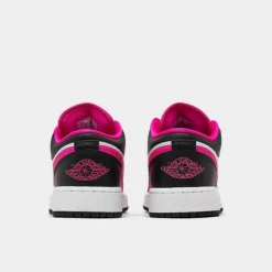 Nike Girls' Big Kids' Air Jordan Retro 1 Low Casual Shoes Fierce Pink/Black/White - DZ5365 601 -Default Template 7 DZ5365 601 P4
