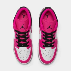 Nike Girls' Big Kids' Air Jordan Retro 1 Low Casual Shoes Fierce Pink/Black/White - DZ5365 601 -Default Template 7 DZ5365 601 P5