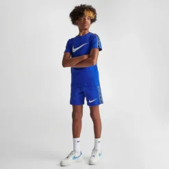 Kids' Nike Sportswear Repeat T-Shirt Game Royal/Game Royal/White - DZ5628 480 -Default Template 7 DZ5628 480 M2