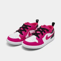 Nike Girls' Toddler Air Jordan 1 Low Alt Casual Shoes White/Fierce Pink/Black - DZ6956 160 -Default Template 7 DZ6956 160 P2