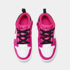 Nike Girls' Toddler Air Jordan 1 Low Alt Casual Shoes White/Fierce Pink/Black - DZ6956 160 -Default Template 7 DZ6956 160 P5