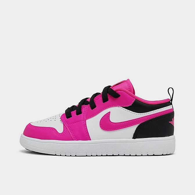 Nike Girls' Little Kids' Air Jordan Retro 1 Low Casual Shoes White/Fierce Pink/Black - DZ6958 160 3 Nike Girls' Little Kids' Air Jordan Retro 1 Low Casual Shoes White/Fierce Pink/Black - DZ6958 160