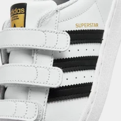Little Kids' Adidas Originals Superstar Hook-and-Loop Casual Shoes White/Black - EF4838 100 -Default Template 7 EF4838 100 P3