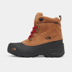 Big Kids' The North Face Chilkat Lace II Waterproof Boots Toasted Brown/TNF Black - F0A2T5RJ 210