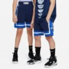 Kids' Nike Culture Of Basketball Fleece Basketball Shorts Midnight Navy/White - FB1065 410