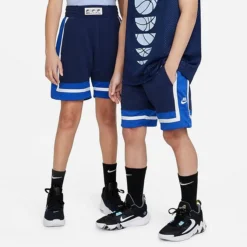 Kids' Nike Culture Of Basketball Fleece Basketball Shorts Midnight Navy/White - FB1065 410