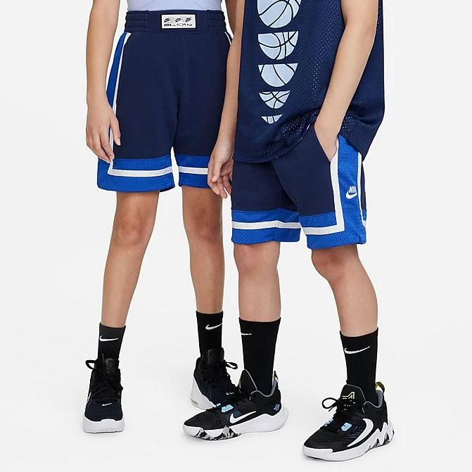 Kids' Nike Culture Of Basketball Fleece Basketball Shorts Midnight Navy/White - FB1065 410 3 Kids' Nike Culture Of Basketball Fleece Basketball Shorts Midnight Navy/White - FB1065 410